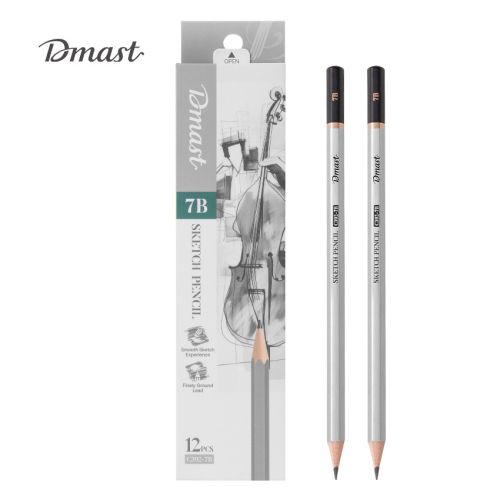 Молив без гума Deli Dmast EC392-7B, шестоъгълно тяло, 7B — Joya.bg 1