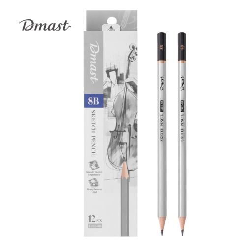 Молив без гума Deli Dmast EC392-8B, шестоъгълно тяло, 8B — Joya.bg 1