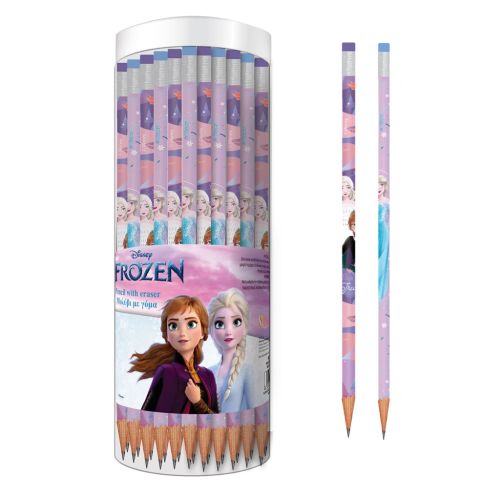 Молив с гума FROZEN, кръгло тяло, HB — Joya.bg