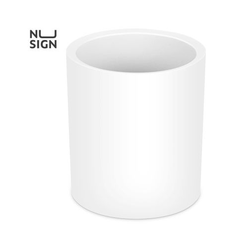 Моливник Deli NuSign, ENS023, D83х95 мм PS, бял — Joya.bg 1