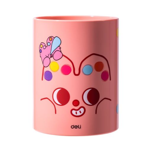 Моливник Deli Pupubaby, EZ450, PS, 104х79х79 мм, розов 1