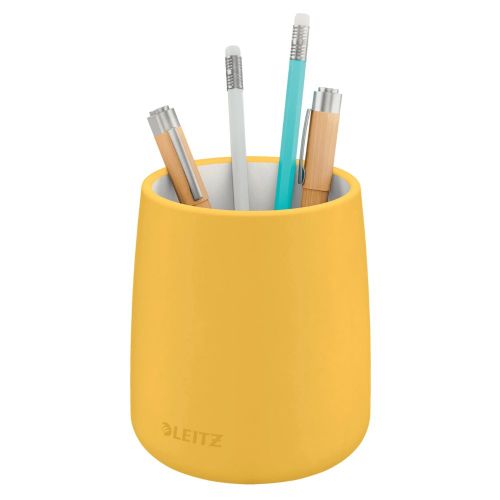 Моливник Leitz Cosy, 108х87х87 мм, керамика, жълт — Joya.bg 1