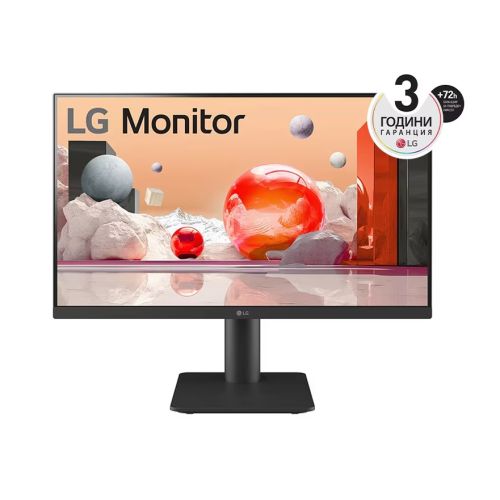 Монитор LG 24MS550-B, 23.8&quot;, IPS, 5ms, Flat, LED, FHD, 1920x1080,  Anti-Glare, 2xHDMI, черен 1