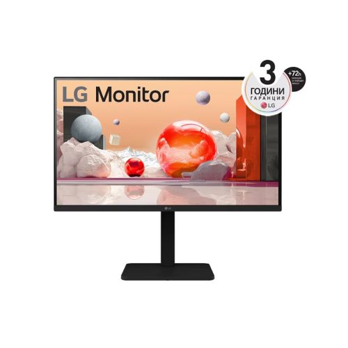 Монитор LG 27BA550-B, 27&quot; IPS, 5ms , Flat, LED, FHD, 1920x1080, Anti-Glare, HDMI, VGA, черен 1