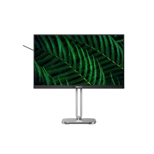 Монитор Philips  24B2G5200, 23.8&quot;, IPS, WLED, 1920x1080, AG, HDMI, VGA, DisplayPort, USB 3.2, черен 1