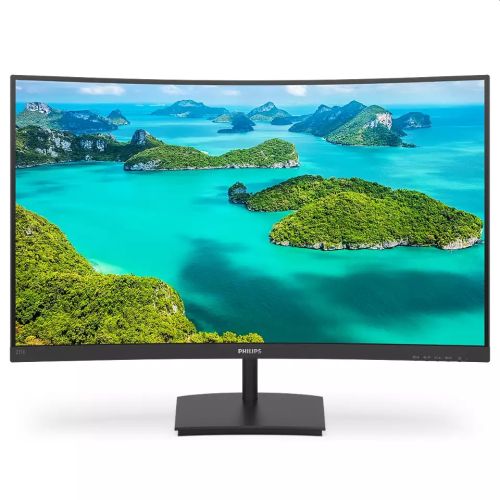 Монитор Philips 271E1SCA, 27&quot;, VA, 4ms, Curved, WLED, 1920x1080, Anti-Glare, HDMI, VGA, черен 1