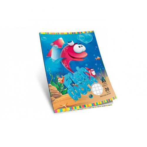 Multiprint тетрадка A5, 20 л., малки квадратчета,  офсет, меки корици — Joya.bg 1