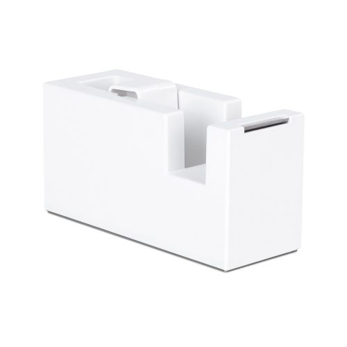 Настолен тиксодържач Deli NuSign ENS121, 114x45x93 мм, за ленти до 19 мм х 33 м, бял — Joya.bg 1