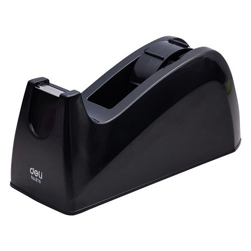 Настолен тиксодържач Deli Quali E816, 210x82x102 мм, за ленти до 24 мм х 66 м, черен — Joya.bg 1