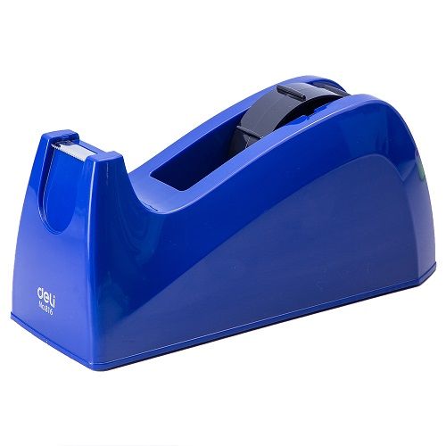 Настолен тиксодържач Deli Quali E816, 210x82x102 мм, за ленти до 24 мм х 66 м, син — Joya.bg 1