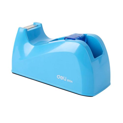 Настолен тиксодържач Deli Rio E814A, 120x57x60 мм, за ленти до 19 мм х 33 м, син — Joya.bg 1