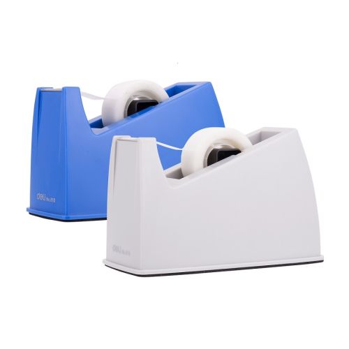 Настолен тиксодържач Deli Simpli E810, 145x63x93 мм, за ленти до 19 мм х 33 м, сив — Joya.bg 1