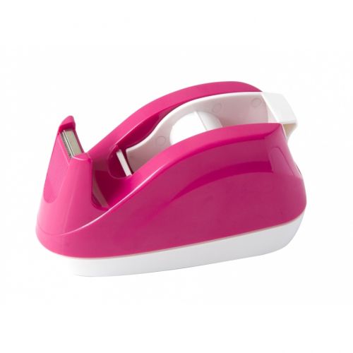 Настолен тиксодържач Deli Vivid E808, 123x57x65 мм, за ленти до 19 мм х 33 м, цикламен — Joya.bg 1