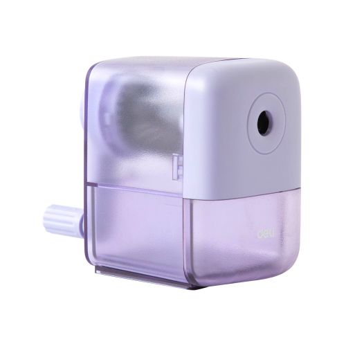 Настолна единична острилка с контейнер Deli EH2, ф 8 мм, 10х58х83 мм, лилава — Joya.bg 1