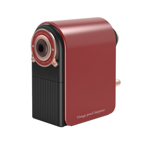 Настолна единична острилка с контейнер Deli EH514, 7 нива на острене, ф 8 мм, 135х64х122 мм, червена — Joya.bg 1