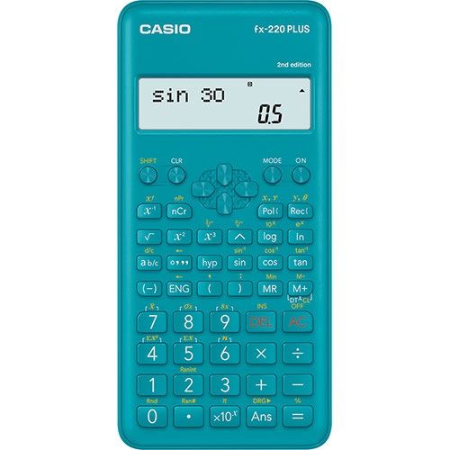 Научен калкулатор CASIO fx-220 PLUS-2, 10+2 dgt, 181 функции, 155х78х19 мм, син — Joya.bg 1