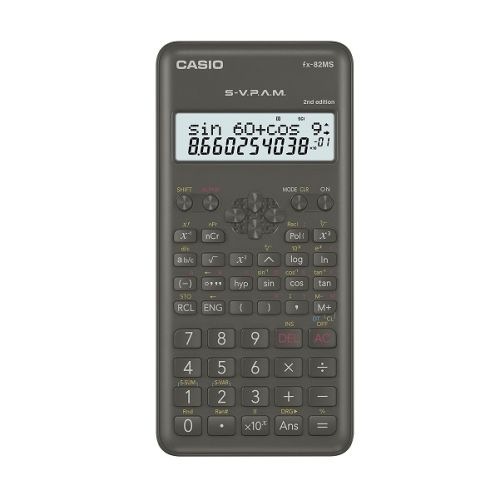 Научен калкулатор CASIO fx-82MS-2, 240 функции, 10+2 dgt, 161.5х77х13.8 мм, черен — Joya.bg 1