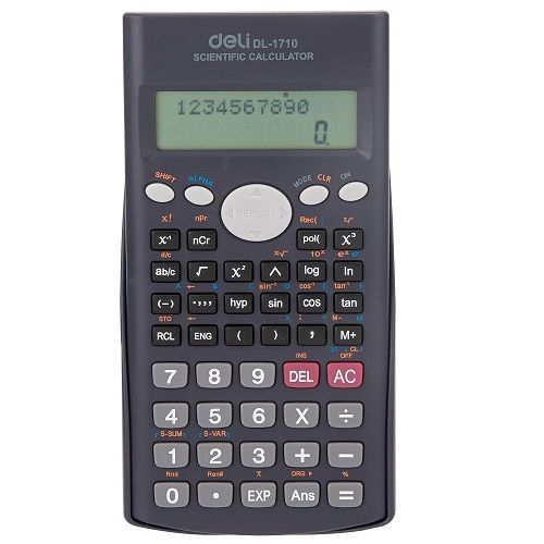 Научен калкулатор Deli Core E1710, 240 функции, 10+2 dgt, 168х84х18 мм, тъмносив — Joya.bg 1