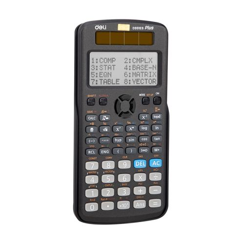 Научен калкулатор Deli ED991ES, 10+2 dgt, 171.9х83х17.5 мм, черен, с капак — Joya.bg 1