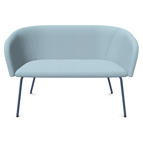 Naudu двуместно канапе, метална основа виолетовосин цвят, дамаска Era(1) CSE39/CSE42, синя/тъмносиня 1