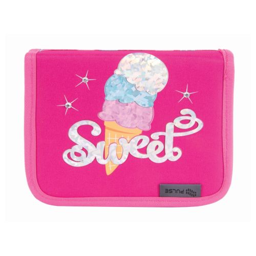 Несесер без пълнеж PULSE Ice Cream, едно отделение и два капака, розов — Joya.bg 1