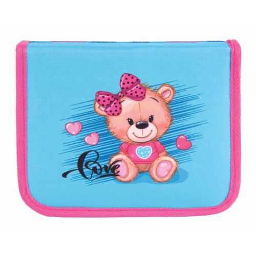 Несесер без пълнеж PULSE Teddy, едно отделение и два капака, син — Joya.bg 1