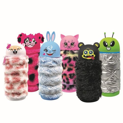 Несесер MITAMA BOOM!, 7x12-19 см, плюшен и гумен асорти от 6 дизайна 1