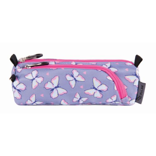 Несесер с две отделения PULSE Gray Butterfly, сив — Joya.bg