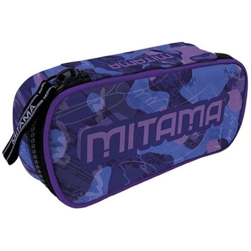 Несесер с пълнеж MITAMA Ovale PURPLE CAMU от 3 химикалки и 2 молива с гума HB 1