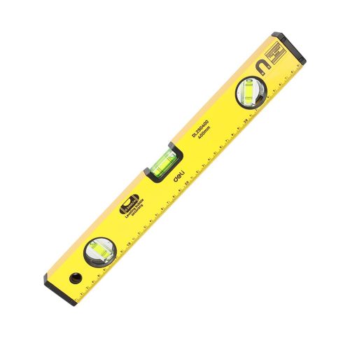 Нивелир Deli TOOLS EDL290400, 400 мм алуминиев, 260 гр, жълт — Joya.bg 1