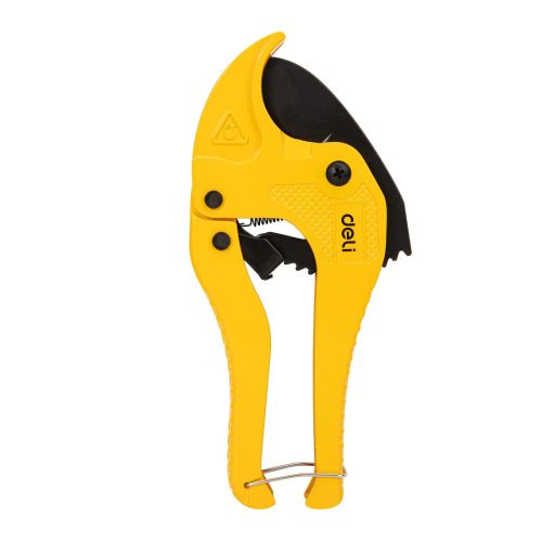 Ножица за PVC/PPR тръби Deli TOOLS EDL350042, 42 мм, алуминиева, жълта — Joya.bg 1