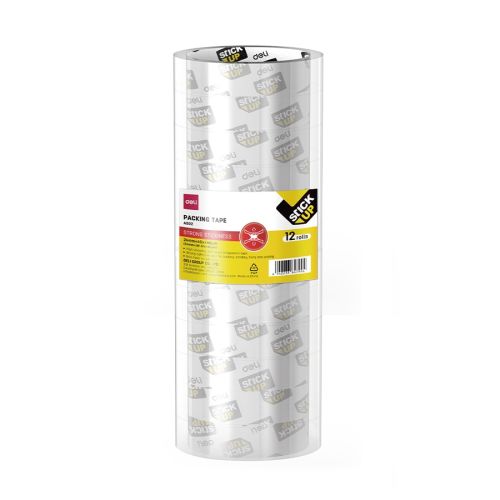 Опаковъчна лента Deli Stick Up EA502, акрилна, прозрачна, 48 mic, 24 мм х 40 м — Joya.bg