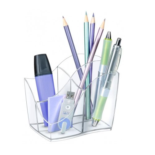 Органайзер за бюро CEP Isis, 4 отделения, 118x89x98 мм, кристален — Joya.bg