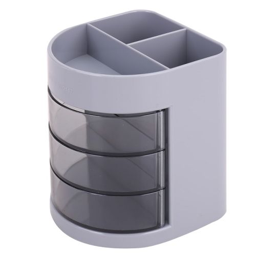 Органайзер за бюро Deli Multi, E9147, 6 отделения, 85x83x103 мм, сив — Joya.bg 1