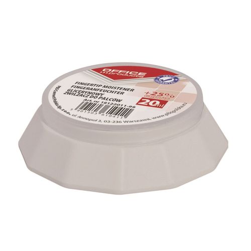 Овлажнител за пръсти OFFICE PRODUCTS, гел с глицерин, антибактериален, ф45/65 мм, 20 мл — Joya.bg
