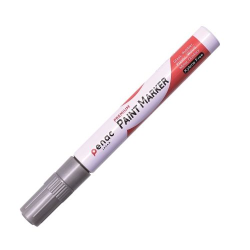 Paint маркер Penac, объл връх 2-4 мм, сребърен — Joya.bg