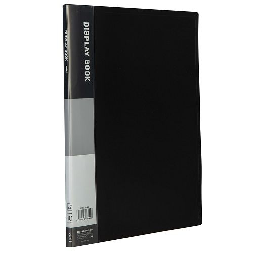 Папка с 10 джоба Deli Classic, E38144, A4, PP, черна — Joya.bg 1