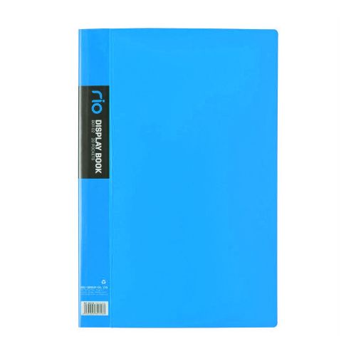 Папка с 20 джоба Deli Rio EB01102, FC (A4+), PP, синя 1