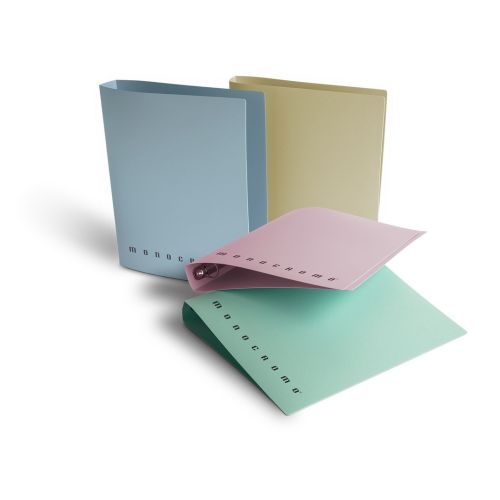 Папка с 4 ринга PIGNA Monocromo Pastel, A4, 40 мм, D30 мм, РР, зелена — Joya.bg 1