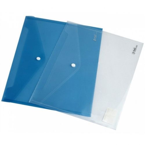 Папка с копче Deli AURORA, E5505, A4, PP 160 mic, кристална, безцветна — Joya.bg