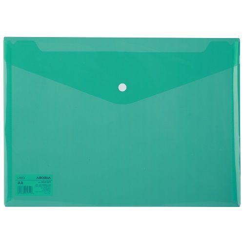 Папка с копче Deli AURORA, E5505, A4, PP 160 mic, кристална, прозрачно зелена — Joya.bg 1