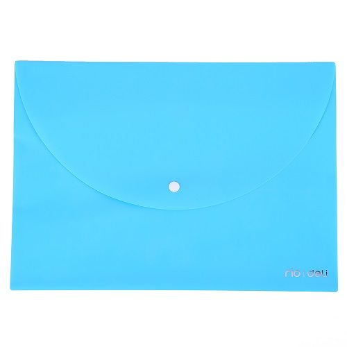 Папка с копче Deli Rio, A4, PP 180 mic, мат, синя — Joya.bg 1