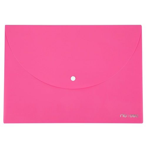 Папка с копче Deli Rio, A4, PP 180 mic, мат, цикламена — Joya.bg 1