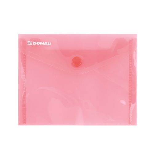 Папка с копче DONAU, A6, PP 180 mic, прозрачно червена — Joya.bg 1