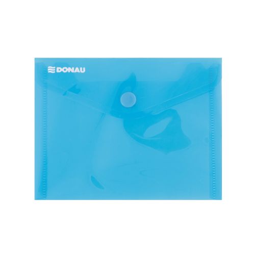 Папка с копче DONAU A6, PP 180 mic, прозрачно синя 1