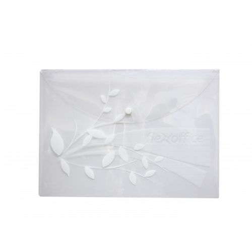 Папка с копче FLEXOFFICE, A4, PP 120 mic, кристална, безцветна — Joya.bg