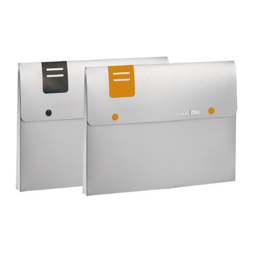 Папка с копче и разширение Deli New York, E5576, A4, PP 300 mic, сива — Joya.bg 1