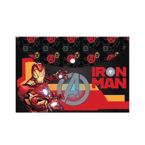 Папка с копче Iron Man, A4, PP — Joya.bg