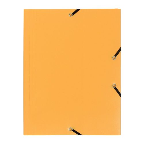 Папка с ластик и 3 капака EXACOMPTA Opaque, A4, РР 400 mic, жълта 1