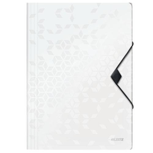 Папка с ластик и 3 капака LEITZ WOW, A4, PP, бяла — Joya.bg 1